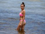 Madison Beer Pink Bikini
