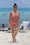 Madison Beer Pink Bikini