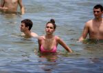 Madison Beer Pink Bikini