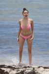 Madison Beer Pink Bikini