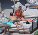 Rhian Sugden Topless Bikini