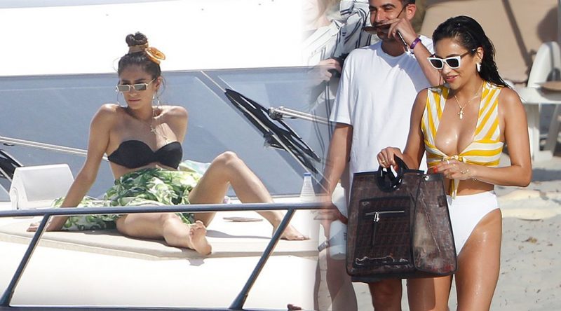 Shay Mitchell – Bikini Candids in Spain