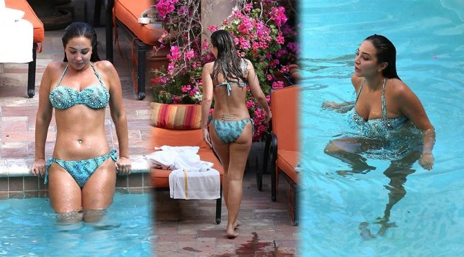 Tulisa Contostavlos – Bikini Candids in Los Angeles