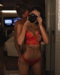 Alexis Ren Red Lingerie