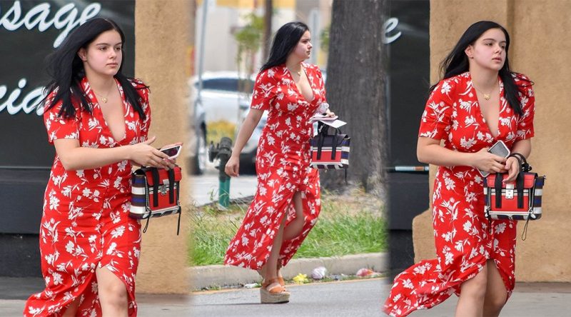 Ariel Winter – Braless Candids in Studio City