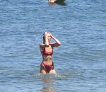 Bella Hadid Red Sexy Bikini
