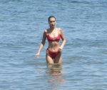 Bella Hadid Red Sexy Bikini