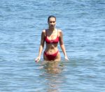 Bella Hadid Red Sexy Bikini