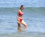 Bella Hadid Red Sexy Bikini