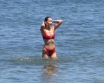 Bella Hadid Red Sexy Bikini