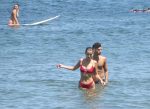 Bella Hadid Red Sexy Bikini