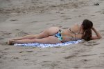 Blanca Blanco show off her sexy body wearing small bikini in Malibu