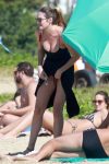 Candice Swanepoel Black Swimsuit ()