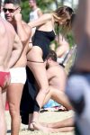 Candice Swanepoel Black Swimsuit ()
