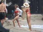 Charlotte Mckinney Red Bikini Big Boobs