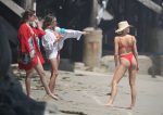 Charlotte Mckinney Red Bikini Big Boobs