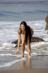Claudia Alende Bikini Nipple Slip