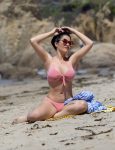 Claudia Alende Bikini Nipple Slip