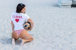Claudia Romani Bikini Thong Photoshoot