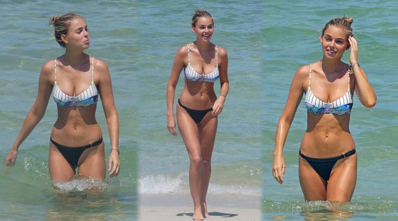 Elizabeth Turner – Bikini Candids in Miami