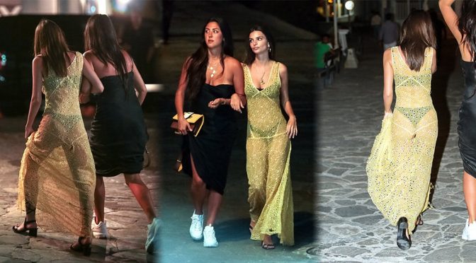 Emily Ratajkowski – See-Through Candids in Mykonos
