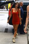 Emily Ratajkowski Sexy Red Dress