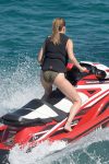 Gigi Hadid having fun jet skiing on vacation in Greece
