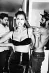 Irina Shayk Sexy Cleavage in Black Bra