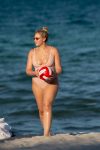 Iskra Lawrence Pink Swimsuit