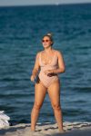 Iskra Lawrence Pink Swimsuit