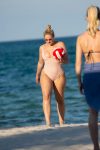 Iskra Lawrence Pink Swimsuit