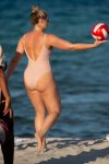 Iskra Lawrence Pink Swimsuit
