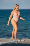 Iskra Lawrence Pink Swimsuit