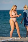 Iskra Lawrence Pink Swimsuit