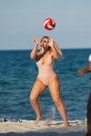 Iskra Lawrence Pink Swimsuit