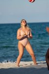 Iskra Lawrence Pink Swimsuit