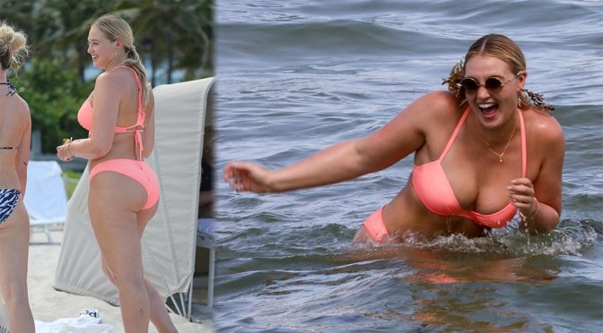 Iskra Lawrence – Bikini Candids in Miami