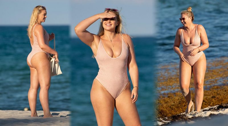 Iskra Lawrence – Swimsuit Candids in Miami Beach