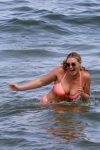 Iskra Lawrence Sexy Pink Bikini
