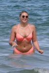Iskra Lawrence Sexy Pink Bikini