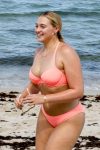 Iskra Lawrence Sexy Pink Bikini