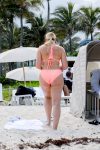 Iskra Lawrence Sexy Pink Bikini