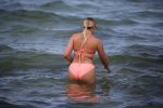 Iskra Lawrence Sexy Pink Bikini