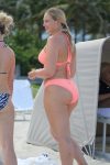 Iskra Lawrence Sexy Pink Bikini