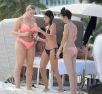 Iskra Lawrence Sexy Pink Bikini