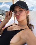 Josephine Skriver Sideboob Bikini