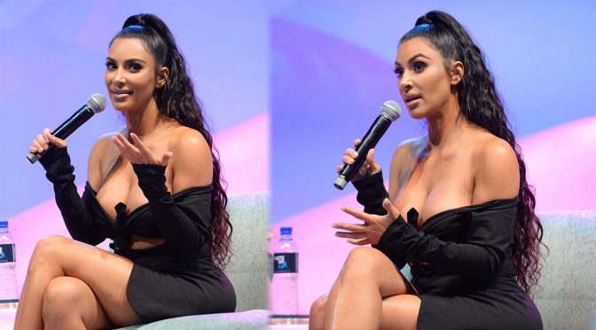Kim Kardashian Big Boobs And Cleavage