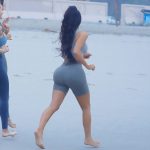 Kim Kardashian Bikini Yoga