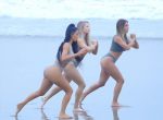 Kim Kardashian Bikini Yoga