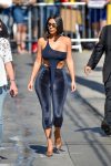Kim Kardashian Braless Boobs In See Through Black Top